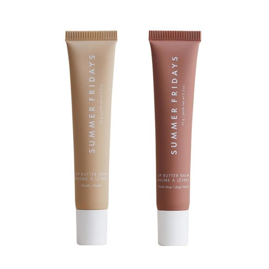 Summer Fridays Lip Butter Balm Day/Night Hydrating Lip Mask - Shea Butter, Vegan - Vanilla and Vanilla Beige (0.5 Oz/ea) Summer Fridays Lip Butter Balm Day/Night Hydrating Lip Mask - Shea Butter, Vegan - Vanilla and Vanilla Beige (0.5 Oz/ea)